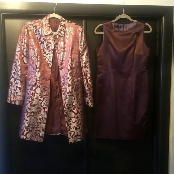 2pc Ladies Dress and Jacket Suit - Picture 1 of 10